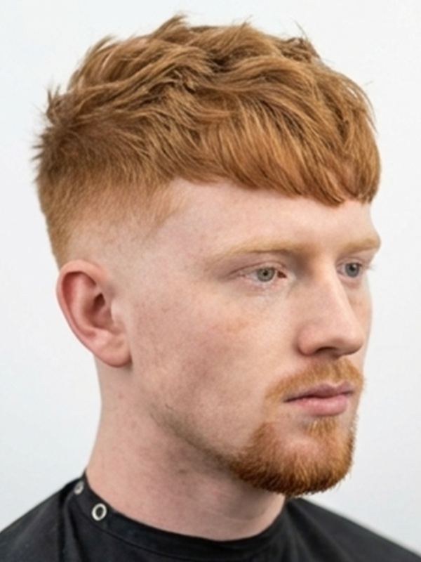 Curly crop sur un homme aux cheveux bouclés