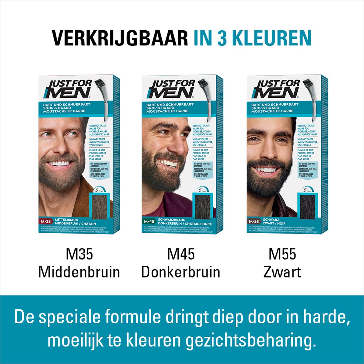 Just for Men Mustache & Beard – Black M-55