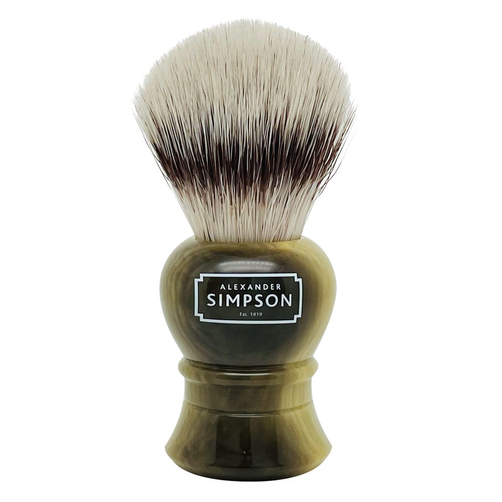 SIMPSONS Blaireau de rasage Islington S – Synthetic – Imitation corne