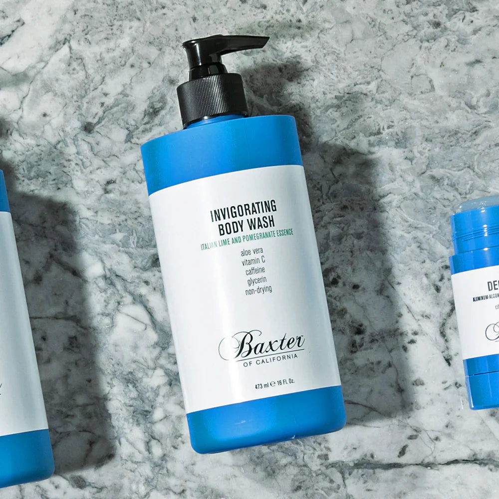Baxter of California Gel Douche Revigorant – Citron Vert Italien & Grenade