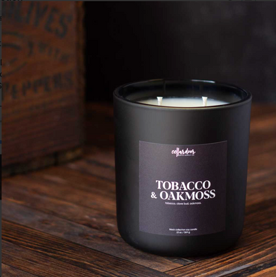 Image de Bougie parfumée à double mèche – Tobacco & Oakmoss