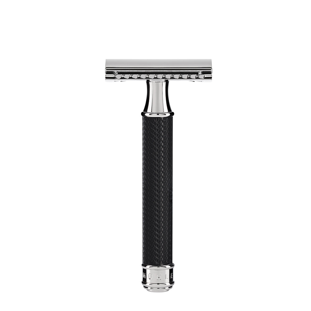 Ensemble de rasage traditionnel - Rasoir de sécurité - Silvertip - Noir