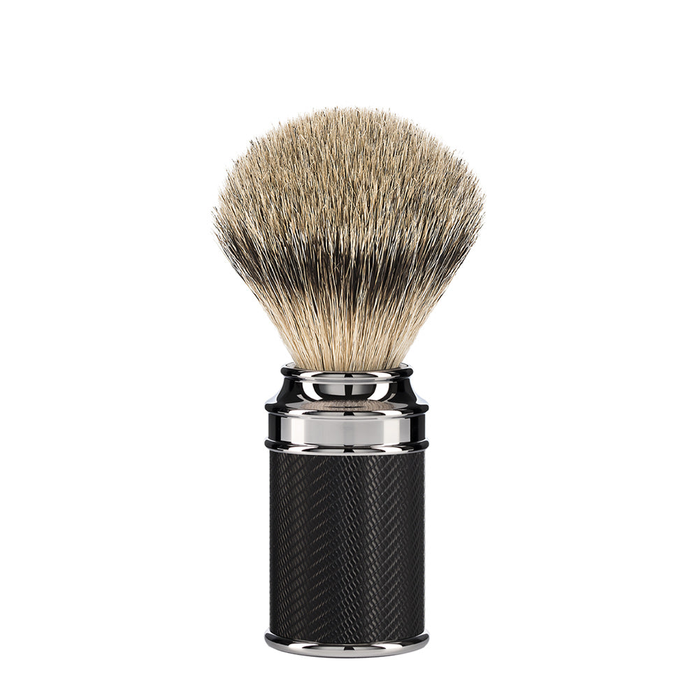 Ensemble de rasage traditionnel - Rasoir de sécurité - Silvertip - Noir