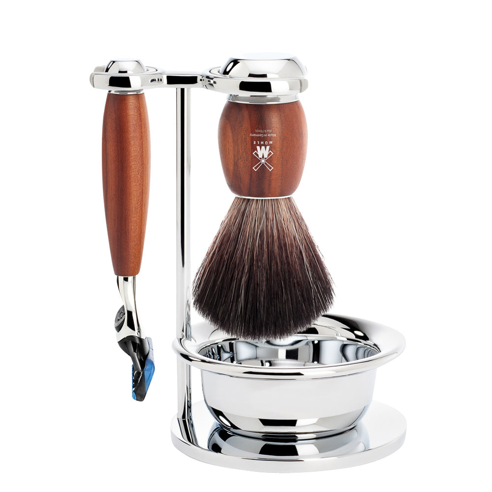 Mühle Vivo Fusion Shaving Set 4-Piece - Plum Wood