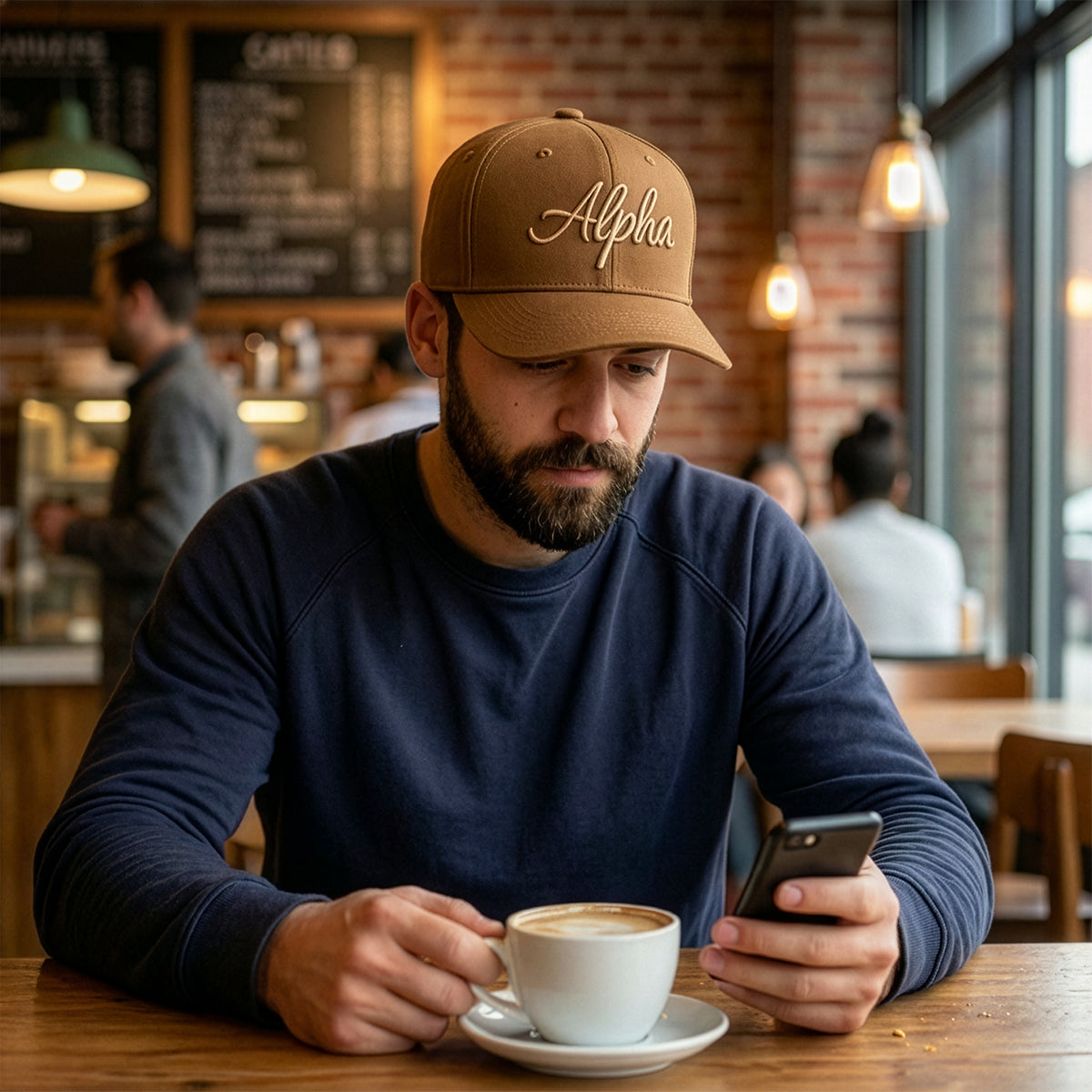 TAM Snapback bruin man coffee