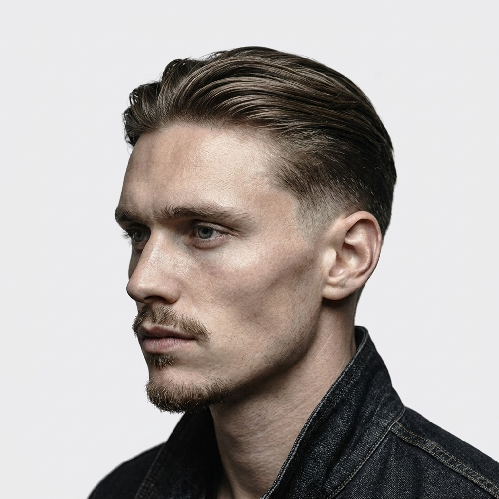 The Alpha Men Slick Back Middle Part Complete Kit