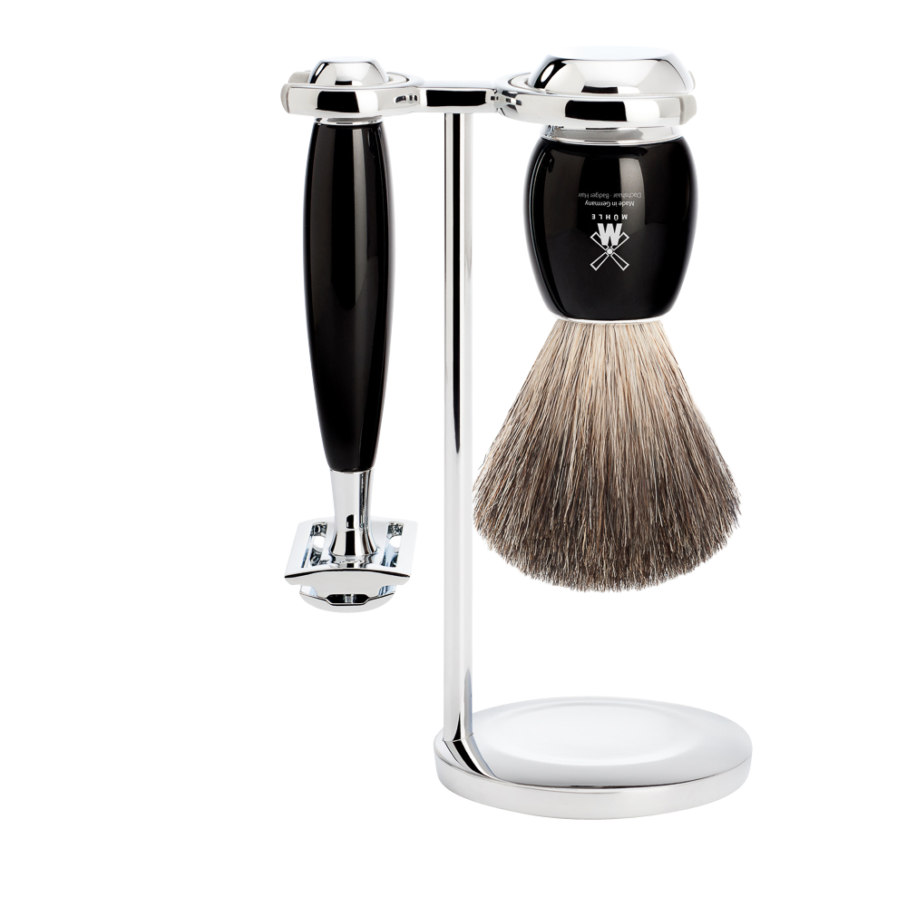 Mühle Safety Razor Shaving Set 3-Piece - Black