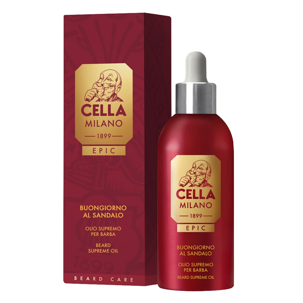 Cella Milano Epic Huile à Barbe – Buongiorno al Sandalo