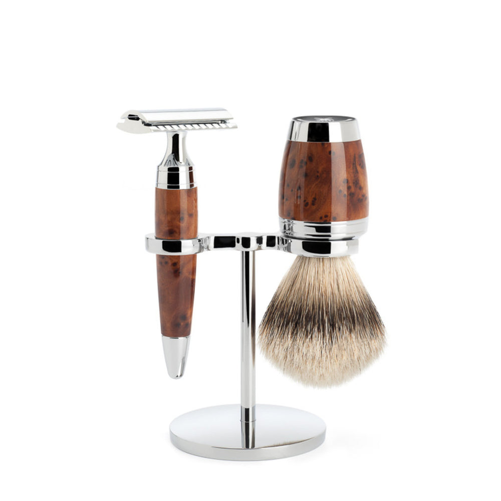 Mühle Stylo Safety Razor Shaving Set 3-Piece - Thuja wood