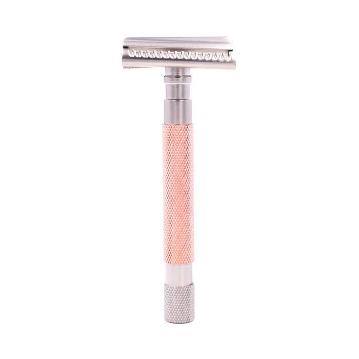 Parker Rasoir de sûreté Semi Slant or rose
