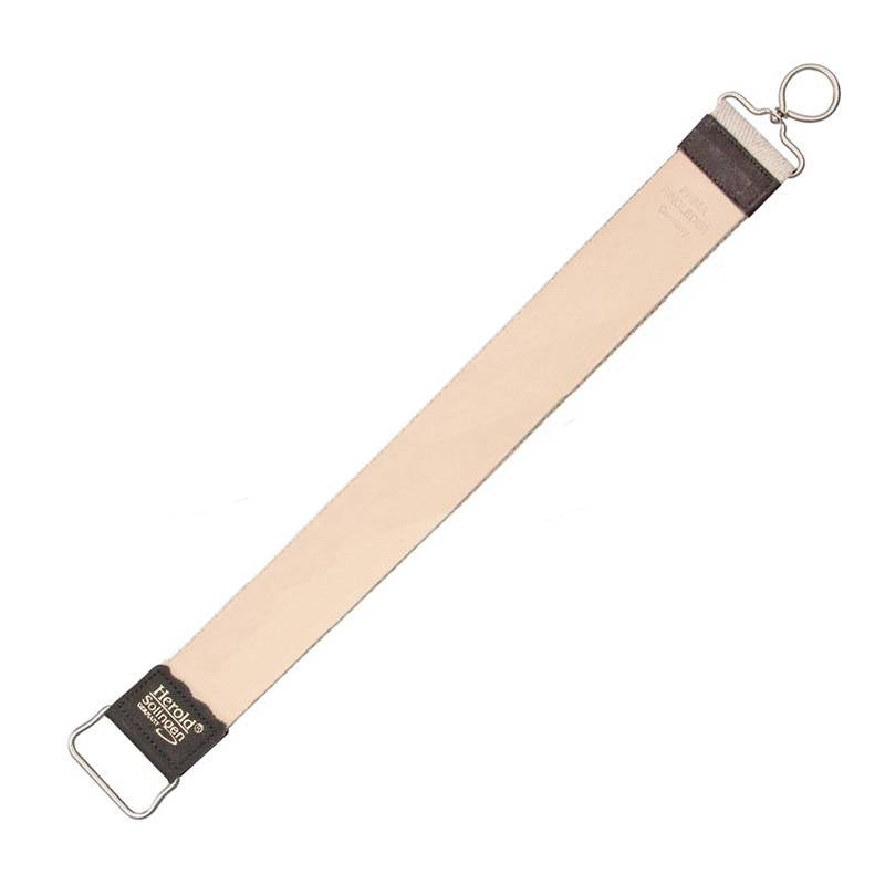 Herold of Solingen Hanging Razor Strop 186J – Double Face – Cuir Juchten/Lin