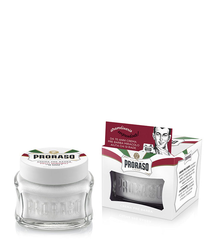 Crème avant-rasage Proraso - Thé vert blanc & Avoine