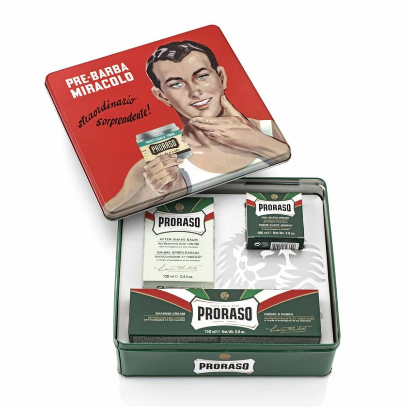 Proraso Coffret Cadeau Vintage – Vert Rafraîchissant
