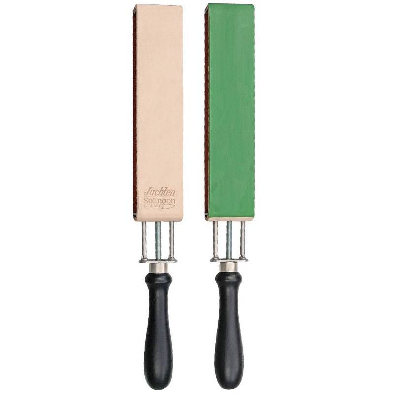 Herold of Solingen Tension Paddle Strop 56J Vert – Double Face – Cuir Juchten