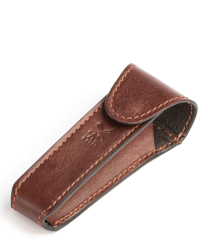 Étui pour rasoir de sécurité Mühle – Cuir marron