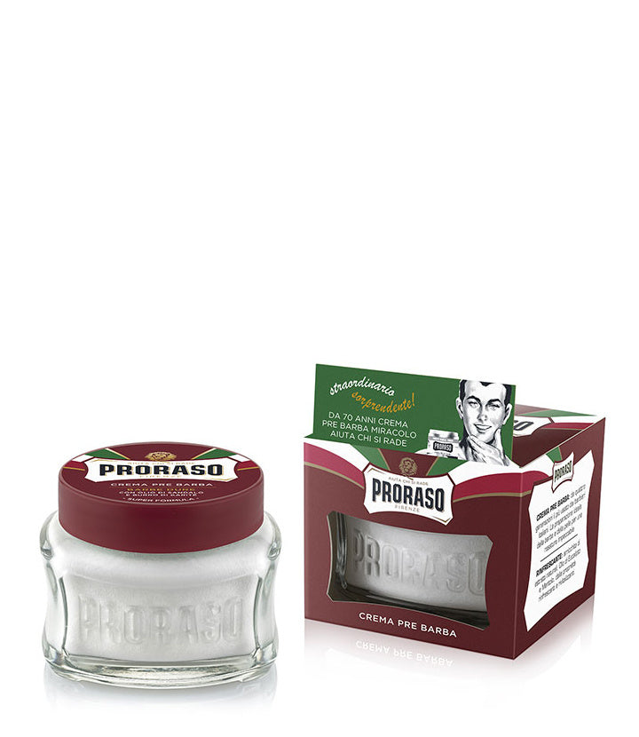 Crème de pré-rasage Proraso – Bois de santal rouge