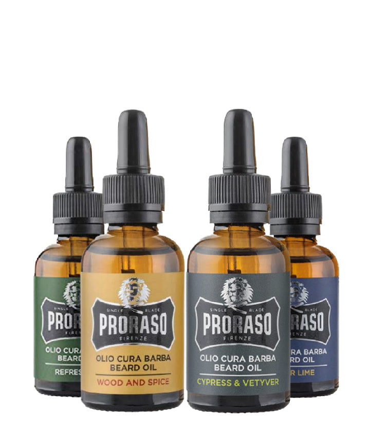 Ensemble d'Huiles à Barbe Proraso