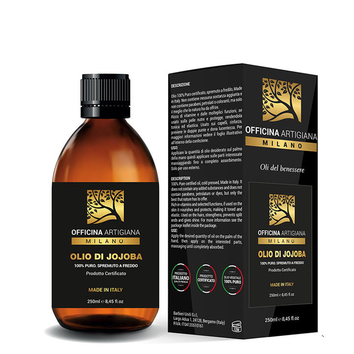 Officina Artigiana Milano 100% Huile de Jojoba Pure Certifiée