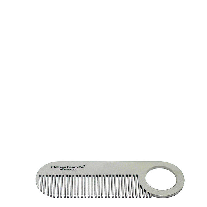 Chicago Comb Co. Peigne à Barbe Modèle N° 2 – Acier Inoxydable
