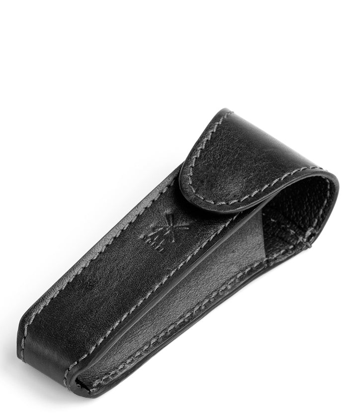 Étui pour rasoir de sécurité Mühle – Cuir noir